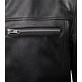 thumbnail image 4 of First Mfg Co - Rocky - Men's Motorcycle Biker Riding Black Leather Jacket - Extra Large - Gussets Grommets Thermal Liner Side Relief Zipper, 4 of 5