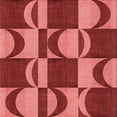 thumbnail image 1 of Ahgly Company Machine Washable Indoor Square Transitional Red Area Rugs, 6' Square, 1 of 7