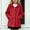 #6Red, variant on Acaics Girls Hooded Button‑Front Coat, Solid Color Long Sleeve Casual Kids Outerwear with Side Pockets for Fall Winter Daily Outfits
