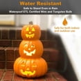 thumbnail image 5 of Active Mind Ltd 14 Inch Halloween Pumpkin LED Jack O' Lantern, Waterproof Scary Halloween Decor for Haunted House, Graveyard, Lawn, Pathway | Terrifying Yard Display, 5 of 7