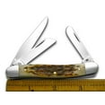 thumbnail image 3 of Case XX Knives Peach Seed Jigged Amber Bone Medium Stockman Stainless Pocket Knife, 3 of 3