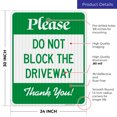 thumbnail image 3 of Do Not Block The Driveway Sign,, 3 of 8