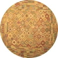 thumbnail image 1 of Ahgly Company Indoor Round Southwestern Brown Country Area Rugs, 7' Round, 1 of 4