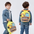 thumbnail image 3 of tamizeot Children Backpack Portable Cute Cartoon Boys Girls Automotive Pattern Zipper Adjustable Strap Snack Student Bag Birthday Gift Type 2, 3 of 6