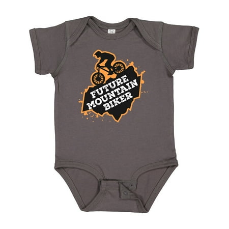 

Inktastic Biking Future Mountain Biker Gift Baby Boy Bodysuit