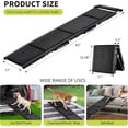 thumbnail image 2 of 250 Lbs 63 In Folding Dog Ramp for Cars 17 In Wide Anti-Slip Pet Ramp for SUVs Trucks and Beds Portable Aluminum Ramp for Large Dogs, 2 of 7