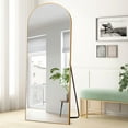 thumbnail image 4 of NeuType Miroir sur Pied Doré avec Support Grand Miroir Pleine Longueur Miroir Mural Moderne 65 Pouces x 22 Pouces, 4 of 8