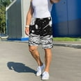 thumbnail image 5 of Mens Pajama Shorts, Cosmic Landscape Celestial Art Sleep Shorts Men Pajama Bottoms Lounge PJ Shorts with Pockets, 5 of 6