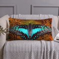 thumbnail image 6 of Disketp Butterfly Alighted On Sunflowers Pillowcase, Queen Size Pillow Cases for Bedroom,Office,Sofa, Pillow Cover with Envelope Closure - 20x36in, 6 of 7