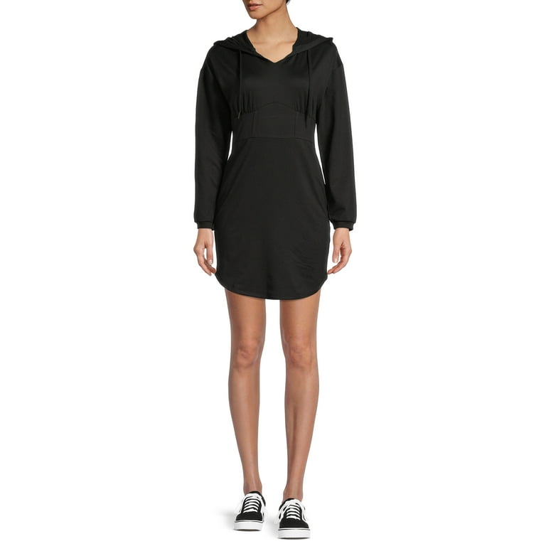 No Boundaries Juniors Corset Hoodie Dress Walmart