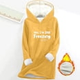thumbnail image 2 of NinXxx Women's Hooded Sweatshirt Soft Pullover Casual Streetwear Top Yellow XXXL, 2 of 4