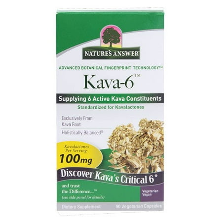 Nature's Answer Kava-6 Capsules, 90 Ct