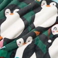 thumbnail image 2 of Cozy Comfort Throws - Modern Christmas Penguin Throw Blanket, 50" x 60", 2 of 6