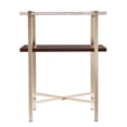 thumbnail image 2 of SEI Furniture Ardmillan Faux Marble Top End Table in White and Tobacco, 2 of 6
