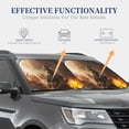 thumbnail image 4 of Saiise Apocalyptic Skull Soldier for Foldable Car Sun Shades (2-Pack) Offer Sun Protection with an Easy-fold Design for Convenient Windshield Shading-Large, 4 of 6