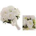 thumbnail image 4 of MMTX White Artificial Flower Bouquets for Wedding Decoration, 4 of 8