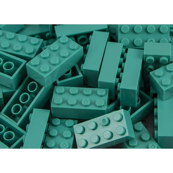 IMEX 2x4 Stud Teal Interlocking Building Bricks 100 Pack Compatible With All Major Brands