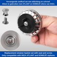 thumbnail image 2 of 2-in-1 Sink Strainer Basket - Ø 80 mm - Sink Strainer - Suitable for IKEA Atlant and Domsjö Sink Siphon - Seal - Drain Plug - Kitchen Spare Part, 2 of 5
