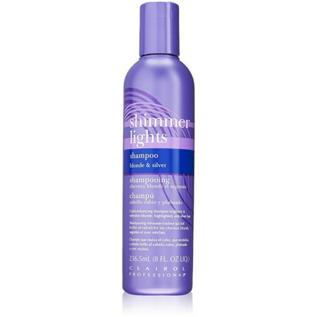 Clairol Professional Shimmer Lights Shampoo, Blonde & Silver 8 oz (Pack of (Best Silver Shampoo For Platinum Blonde Hair)