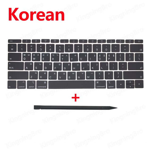 New Keyboard Keys Keycaps For Macbook Pro Retina 13" A1708 Keycap Key Cap US UK French Spain Russian German Hungary 2016 2017 Korean