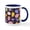 White/Navy Inside, variant on CafePress - Happy Easter - 11 oz Ceramic Mug - Novelty Coffee Tea Cup
