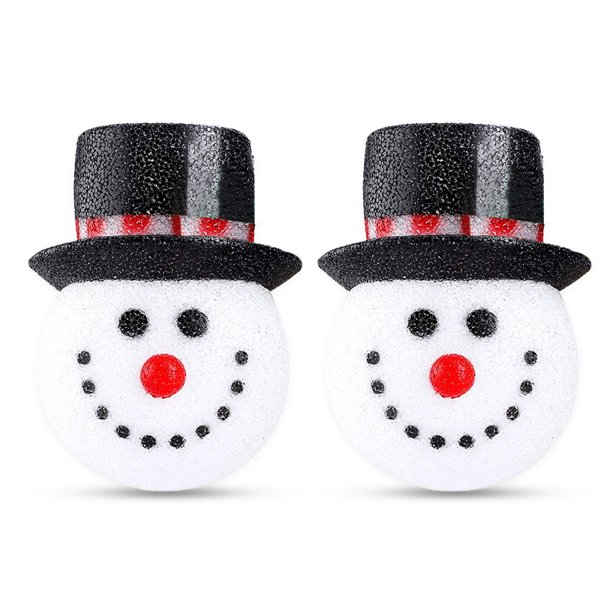 Muñeco de nieve Pantalla Papá Noel Porche Cubierta de luz Decoración Hogar Pasillo Lámpara de pared Lámpara colgante-Chimenea Festival Interior 2 piezas Muñeco de nieve Inevent HA010299-04