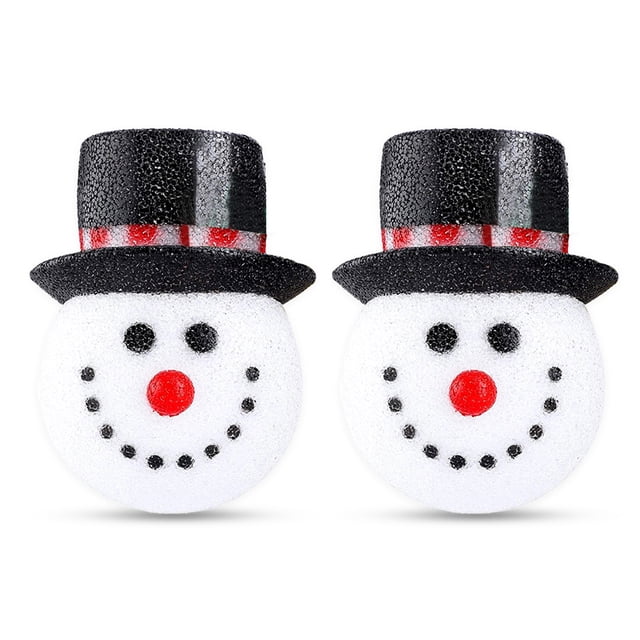 Snowman Lampshade Santa Claus porche Cubierta de luz Decoración Corredor Hogar Lámpara de pared Colgante Lámpara-Chimney Festival Indoor 2pcs Muñeco de nieve Inevent HA010299-04
