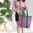 thumbnail image 5 of Strip Mesh Beach Tote Bags,Causal Pool Bags for Swimming Picnic Vacation Essentials, 5 of 8