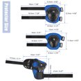 thumbnail image 4 of REGALWOVEN 6 PCS Skating Knee Elbow Wrist Pads Protective Gear Set Blue, 4 of 7
