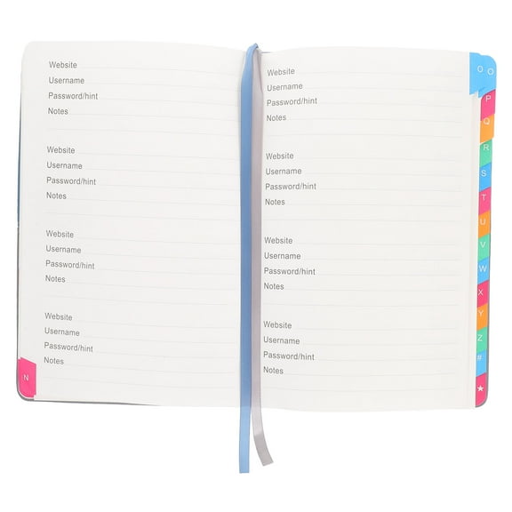 HINTRMENT Password Books Password Notebook Multi-Colored 1Pack