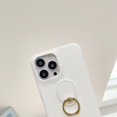 thumbnail image 4 of Compatible with iPhone 14 Pro Max Ring Stand Case 360 Degree Rotation Holder Kickstand Stand PU Leather Slim Luxury Shockproof Cover for Women Girls White, 4 of 5
