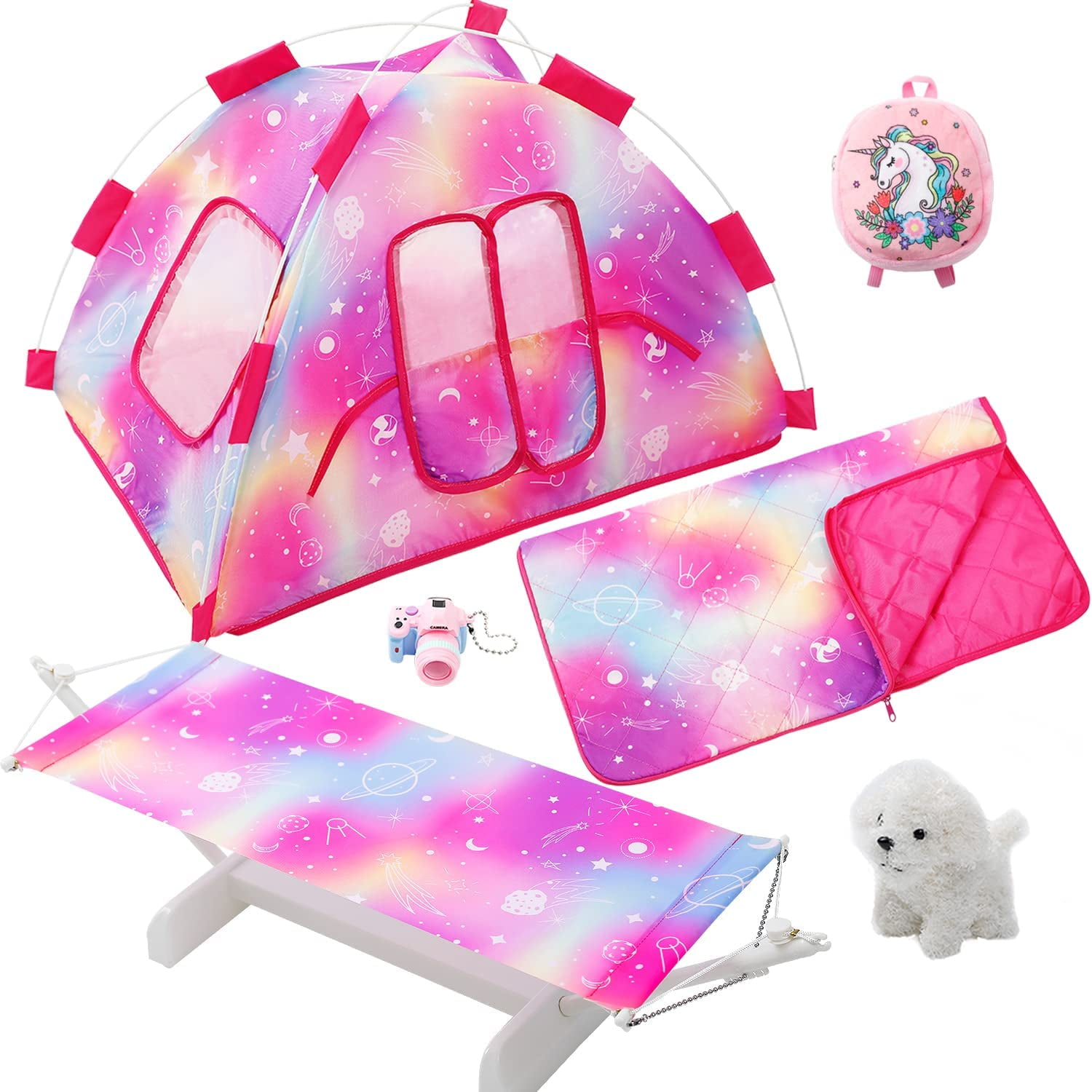 18 Inch Dolls Camping Tent Accessories Set Include Doll Camping Tent