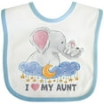 thumbnail image 3 of Inktastic I Love My Aunt Elephant Family Boys or Girls Baby Bib, 3 of 4