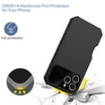 thumbnail image 4 of Dteck Case for iPhone 16 Pro,Shockproof Rubber + PC Case Compatible with MagSafe Built-in Camera Lens Protector Cover for iPhone 16 Pro,Black, 4 of 5