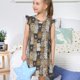 thumbnail image 4 of Fotbe Cartoon Bear Vestido de Dormir para Niñas de 3 a 10 Años, Mangas Cortas, Estilo Princesa, Pijama Camisón con Mangas Voladas-Large, 4 of 6