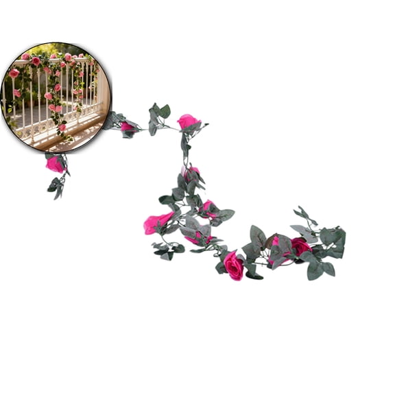 Artificial Flower Vine Hanging Silk Rose Garland for Wedding Venue Backdrops Flower Walls Photo Background Bridal Showers, Event Decor