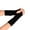 Black, variant on Women's Butterfly Knit Fingerless Gloves, Short Wrist Warm Gloves with Thumb Hole, Wool Blend Open Finger Design, Soft Stretchable Hand Warmers for Teens and Adults A