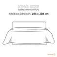 thumbnail image 4 of Edredon Acolchado Dreamlab, Hipoalergenico, Tamaño King Sobredimensionado, Color Azul Noche, 4 of 7
