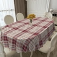 thumbnail image 3 of Oval Tablecloth for Oval Table, Waterproof Plaid Oval Table Cloth 60x120 Inch Washable Fabric Fall Christmas Table Cover for Kithchen Dining Decor, 3 of 6