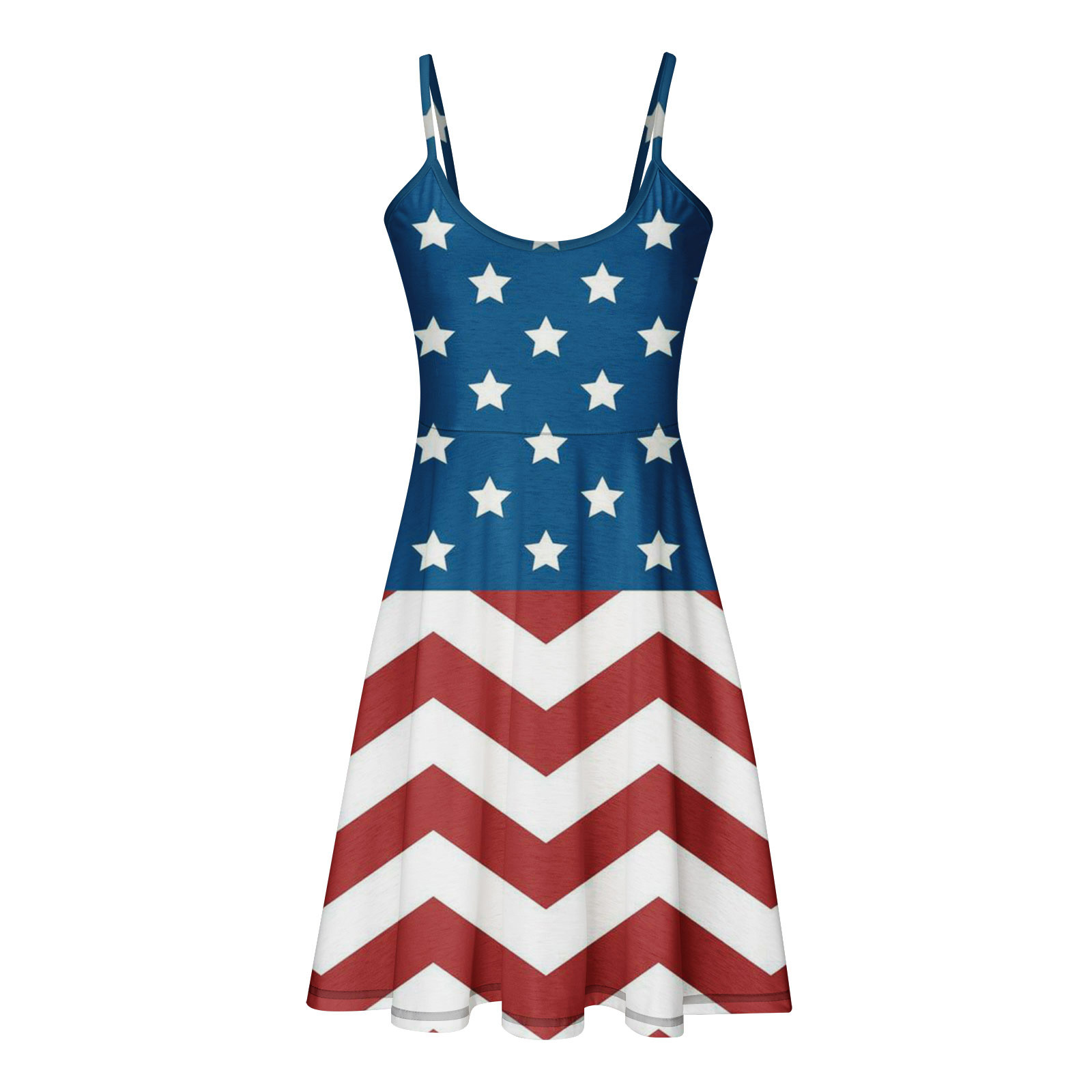 Midsumdr Womens 4th of July Dresses Independence Day Sleeveless Mini