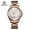 rose gold white, variant on Business Light Luxury Fully Automatic Mechanical Movement Watch Sapphire Mirror Stainless Steel Waterproof Men Mechanical Watch