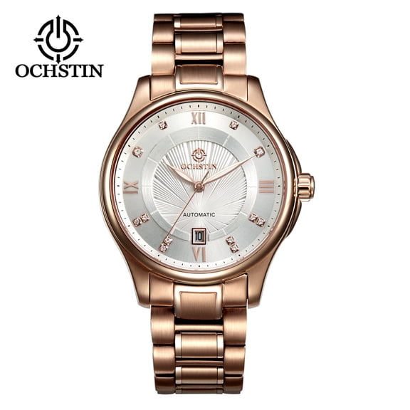 Business Light Luxury Fully Automatic Mechanical Movement Watch Sapphire Mirror Stainless Steel Waterproof Men Mechanical Watch