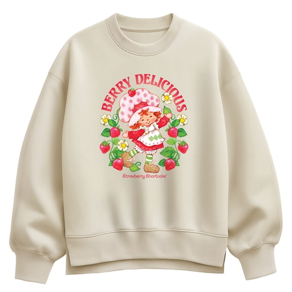 Strawberry Shortcake - Berry Delicious - Women's Oversized Fleece Crew Sweatshirt