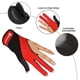 thumbnail image 5 of Guante de billar Sunnimix antideslizante unisex 3 dedos rojo, 5 of 8