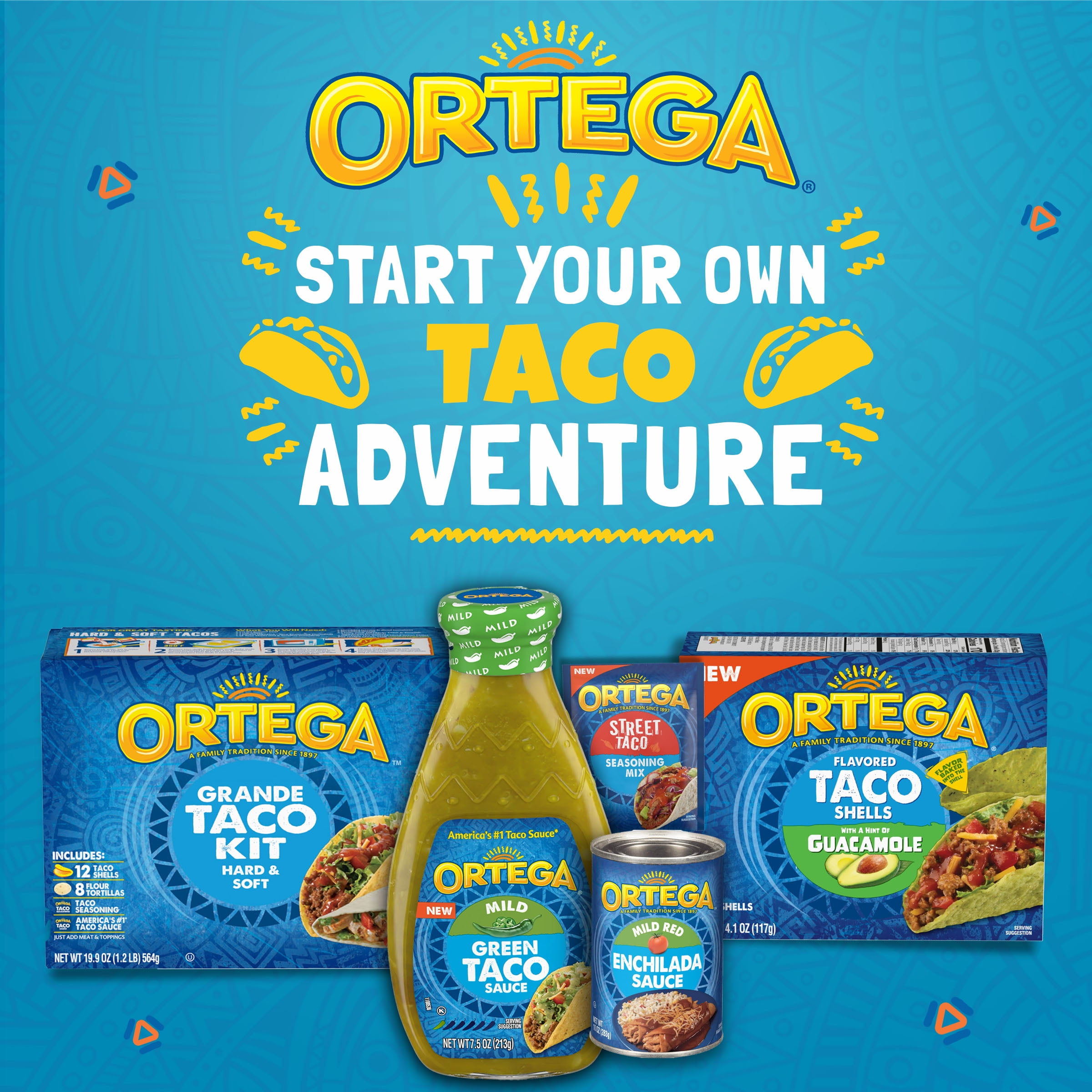 (4 pack) Ortega Mild Green Taco Sauce, Mild Green Sauce for Tacos, Nachos & Fajitas, 7.5 oz Bottle
