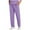 Purple, variant on Miqool Cargo Scrub Pants for Men Elastic Waist Classic Straight Leg Fit Joggers Pants Workwear, 5 Pockets, 4-Way Stretch