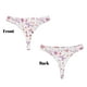thumbnail image 3 of Balery Retro Floral Tangas de Algodón para Mujer con Estampado – Ropa Interior Sexy, Transpirable, G-string-Small, 3 of 6