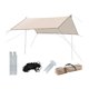 thumbnail image 2 of Lona para tienda de campaña, toldo, refugio contra la lluvia para actividades al aire libre y senderismo en el patio trasero 300cm x 300cm, 2 of 8