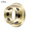 thumbnail image 3 of Uxcell 16mm x 20mm x 12mm Flanged Sleeve Bearings Wrapped Oilless Bushings Brass 2 Pack, 3 of 5