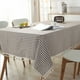 thumbnail image 3 of CFen-Mantel rectangular de algodón y lino con estampado A rayas, cubierta de mesa con borlas para el hogar, cocina, banquete, 1 unidad, 3 of 5